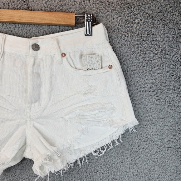 We The Free Womens Spring White Loving Good Vibrations Bootie Shorts Sz 25 - Picture 5 of 13